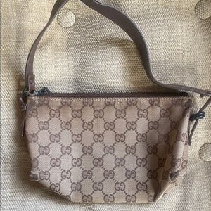 Gucci Brown GG Monogram Shoulder Bag